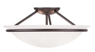 Newburgh 3 Light Ceiling Mount in Bronze