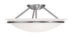 Newburgh 3 Light Ceiling Mount in Brushed Nickel