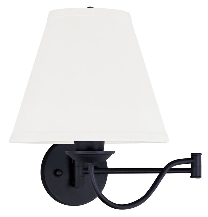 Ridgedale 1 Light Swing Arm Wall Lamp in Black