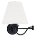 Ridgedale 1 Light Swing Arm Wall Lamp in Black