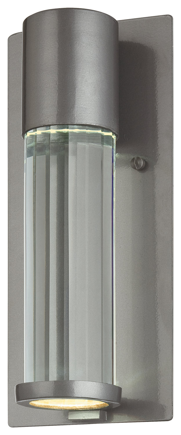 Soare 1-Light Wall Mount in Tinted Silver & Clear Glass - Lamps Expo