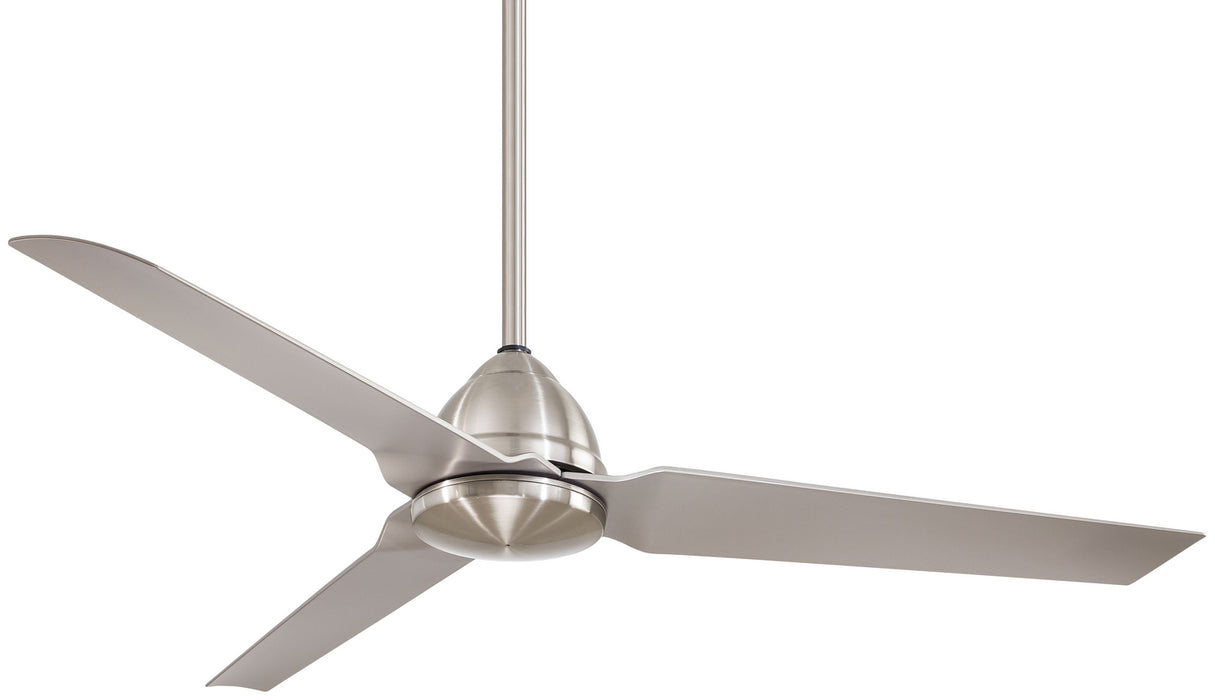 Java 54" Ceiling Fan in Brushed Nickel Wet