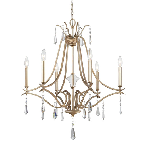 Laurel Estate 6-Light Chandelier in Brio Gold - Lamps Expo