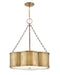 Chance Medium Drum Chandelier in Heritage Brass