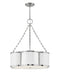 Chance Medium Drum Chandelier in Polished Nickel