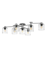 Axel Extra Large Semi-Flush Mount in Brushed Nickel