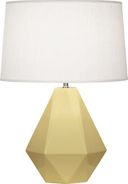 Robert Abbey (940) Delta Table Lamp with Oyster Linen Shade