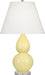 Robert Abbey (A616X) Small Double Gourd Accent Lamp with Pearl Dupioni Fabric Shade