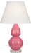 Robert Abbey (A619X) Small Double Gourd Accent Lamp with Pearl Dupioni Fabric Shade