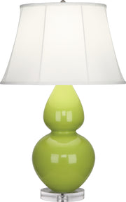 Robert Abbey (A673) Double Gourd Table Lamp with Lucite Base