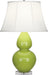 Robert Abbey (A673) Double Gourd Table Lamp with Lucite Base