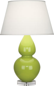 Robert Abbey (A673X) Double Gourd Table Lamp with Lucite Base