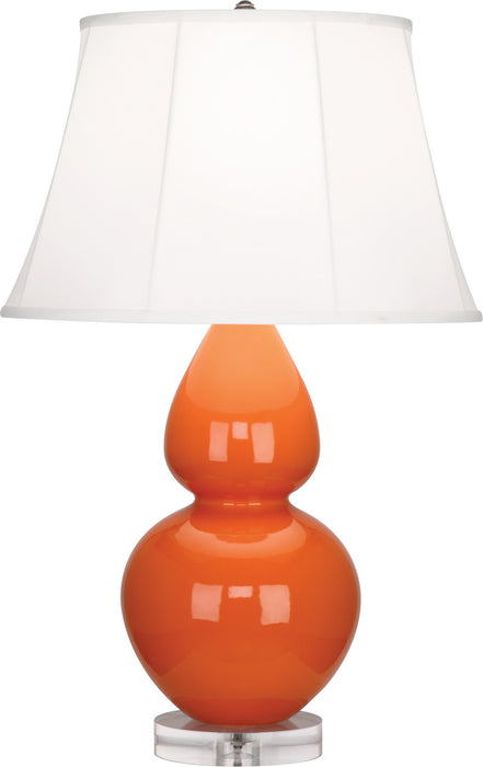 Robert Abbey (A675) Double Gourd Table Lamp with Lucite Base