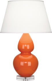 Robert Abbey (A675X) Double Gourd Table Lamp with Lucite Base