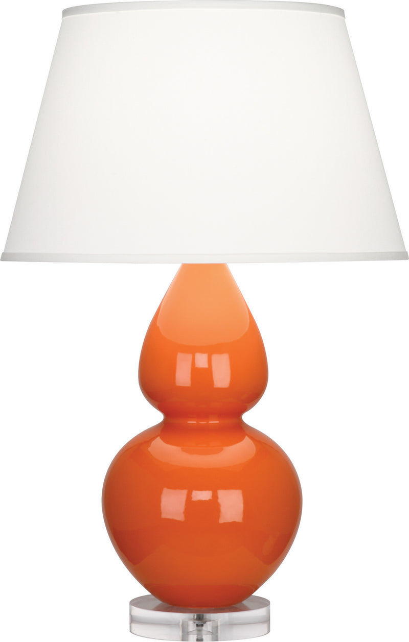 Robert Abbey (A675X) Double Gourd Table Lamp with Lucite Base