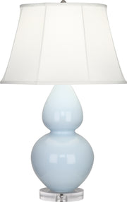 Robert Abbey (A676) Double Gourd Table Lamp with Lucite Base