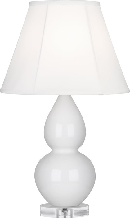 Robert Abbey (A690) Small Double Gourd Accent Lamp with Ivory Stretched Fabric Shade
