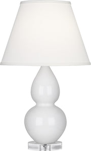 Robert Abbey (A690X) Small Double Gourd Accent Lamp with Pearl Dupioni Fabric Shade