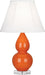Robert Abbey (A695) Small Double Gourd Accent Lamp with Ivory Stretched Fabric Shade