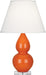 Robert Abbey (A695X) Small Double Gourd Accent Lamp with Pearl Dupioni Fabric Shade