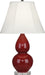 Robert Abbey (A697) Small Double Gourd Accent Lamp with Ivory Stretched Fabric Shade