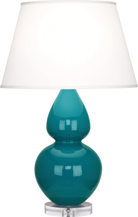 Robert Abbey (A753X) Double Gourd Table Lamp with Lucite Base