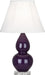 Robert Abbey (A767) Small Double Gourd Accent Lamp with Ivory Stretched Fabric Shade