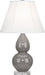 Robert Abbey (A770) Small Double Gourd Accent Lamp with Ivory Stretched Fabric Shade