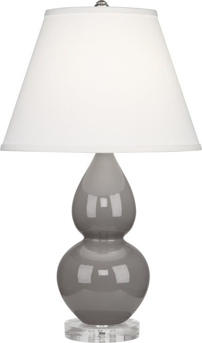 Robert Abbey (A770X) Small Double Gourd Accent Lamp with Pearl Dupioni Fabric Shade