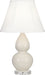 Robert Abbey (A776) Small Double Gourd Accent Lamp with Ivory Stretched Fabric Shade