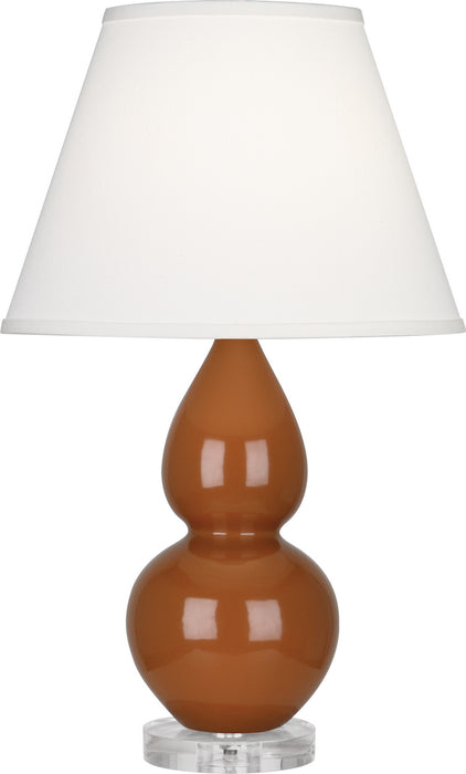 Robert Abbey (A779X) Small Double Gourd Accent Lamp with Pearl Dupioni Fabric Shade