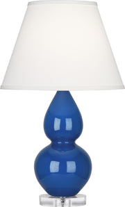 Robert Abbey (A782X) Small Double Gourd Accent Lamp with Pearl Dupioni Fabric Shade
