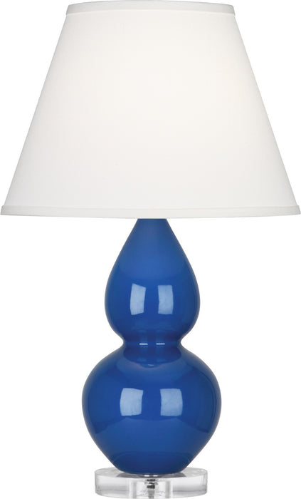 Robert Abbey (A782X) Small Double Gourd Accent Lamp with Pearl Dupioni Fabric Shade