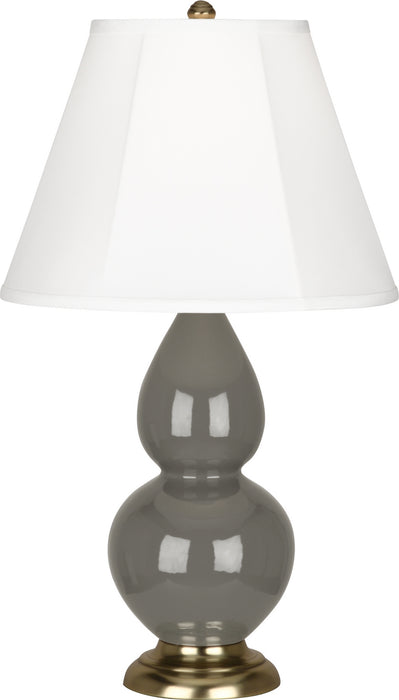 Robert Abbey (CR10) Small Double Gourd Accent Lamp with Ivory Stretched Fabric Shade
