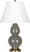 Robert Abbey (CR10) Small Double Gourd Accent Lamp with Ivory Stretched Fabric Shade