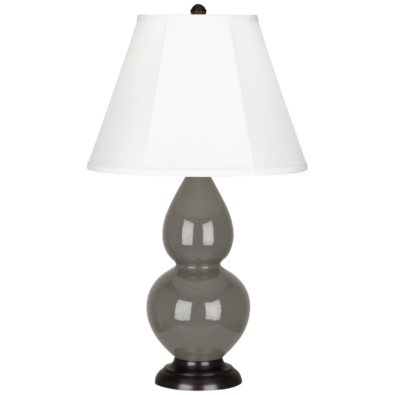 Robert Abbey (CR11) Small Double Gourd Accent Lamp with Ivory Stretched Fabric Shade