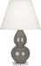Robert Abbey (CR13X) Small Double Gourd Accent Lamp with Pearl Dupioni Fabric Shade