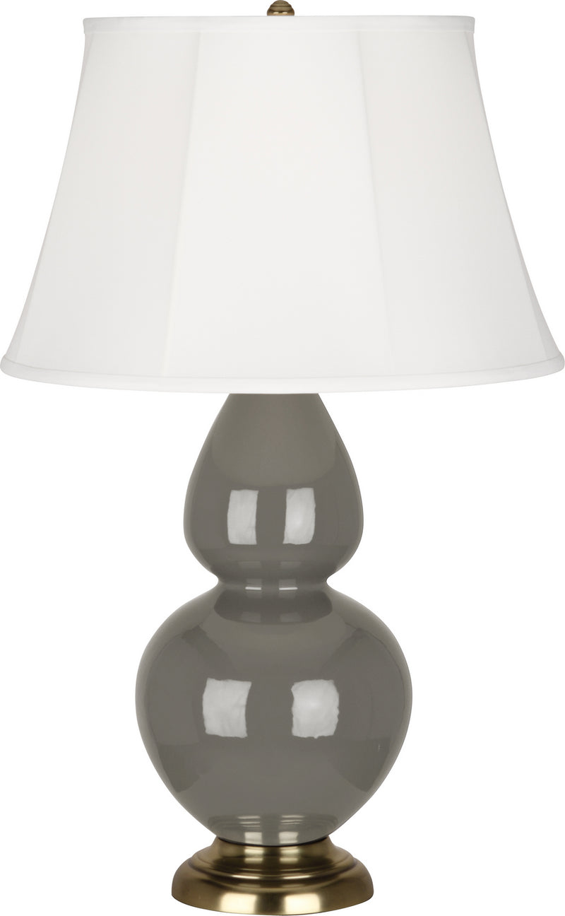 Robert Abbey (CR20) Double Gourd Table Lamp with Ivory Stretched Fabric Shade