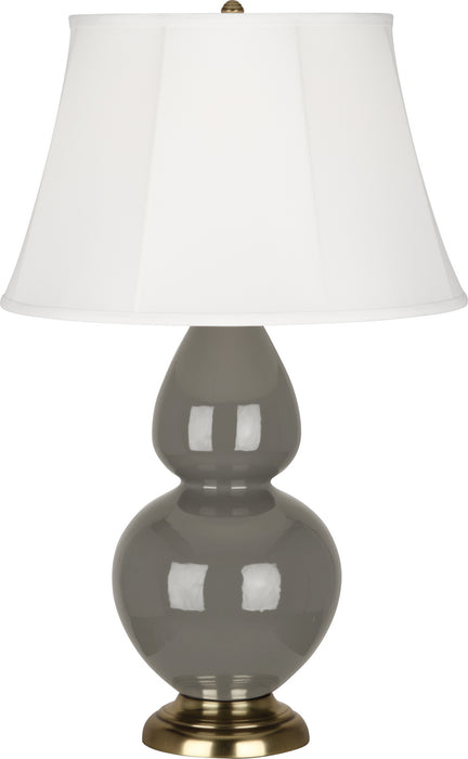 Robert Abbey (CR20) Double Gourd Table Lamp with Ivory Stretched Fabric Shade
