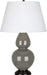 Robert Abbey (CR21X) Double Gourd Table Lamp with Pearl Dupioni Fabric Shade