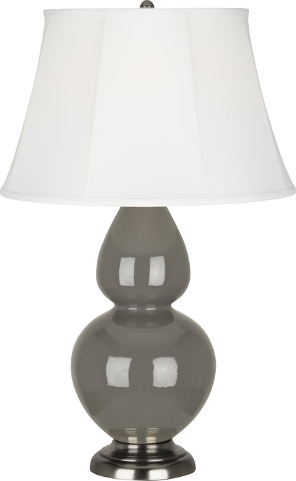 Robert Abbey (CR22) Double Gourd Table Lamp with Ivory Stretched Fabric Shade