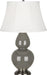 Robert Abbey (CR22) Double Gourd Table Lamp with Ivory Stretched Fabric Shade