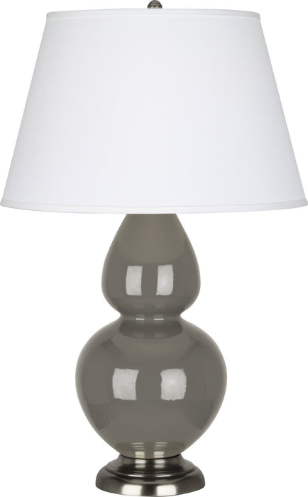 Robert Abbey (CR22X) Double Gourd Table Lamp with Pearl Dupioni Fabric Shade