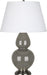 Robert Abbey (CR22X) Double Gourd Table Lamp with Pearl Dupioni Fabric Shade