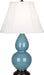 Robert Abbey (OB11) Small Double Gourd Accent Lamp with Ivory Stretched Fabric Shade