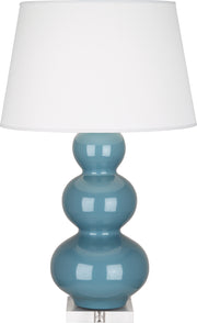 Robert Abbey (OB43X) Triple Gourd Table Lamp with Lucite Base