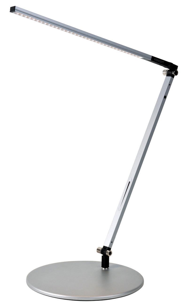 Z-Bar Solo Desk Lamp in Silver - Lamps Expo