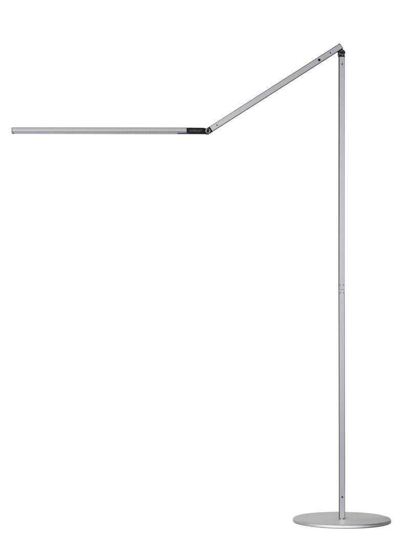 Z-Bar Floor Lamp in Silver - Lamps Expo