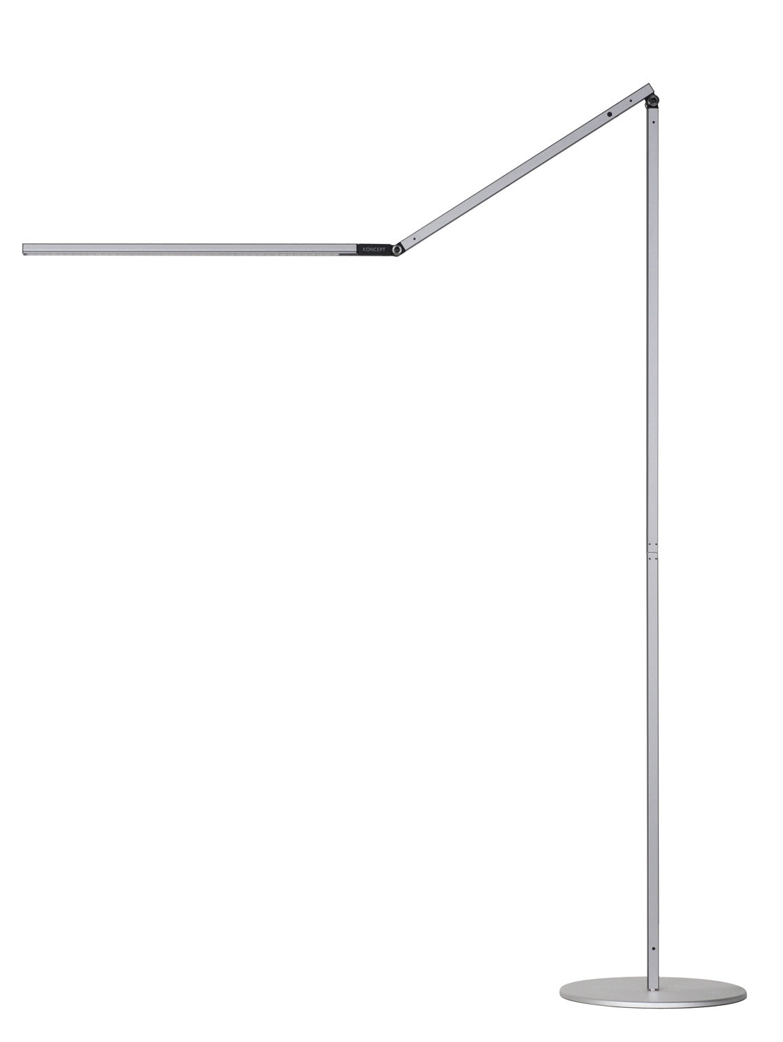 Z-Bar Floor Lamp in Silver - Lamps Expo