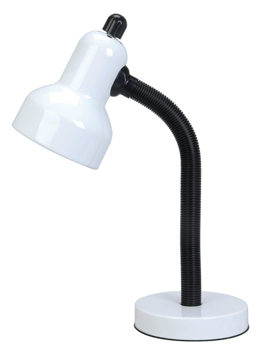 Goosy Desk Lamp in White, E27, CFL 13W